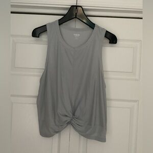 NWOT Old Navy Active Light Gray Twist-Front Tank Top size large